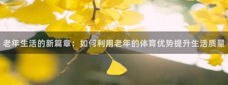 fb体育开户：老年生活的新篇章：如何利用老年的体育优